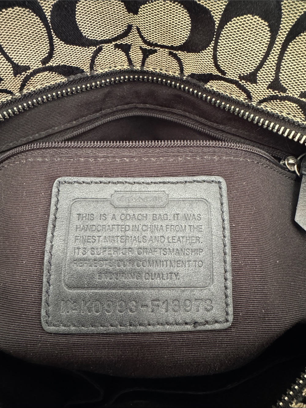 Coach Hampton Signature Turnlock Tote - Picture 15 of 15